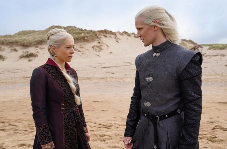 House of the Dragon characters on desert