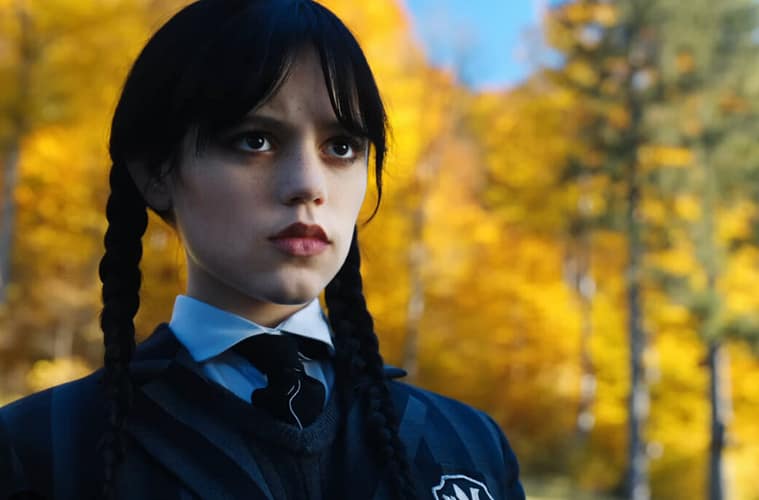 Jenna Ortega starring as "Wednesday."