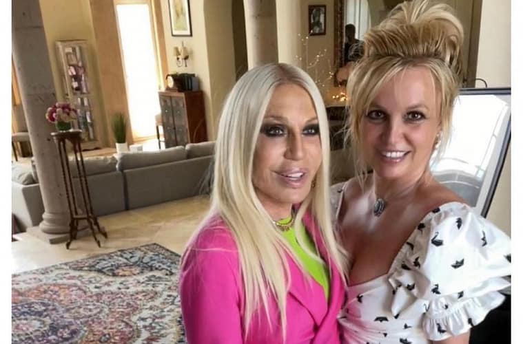 britney spears donatella versace