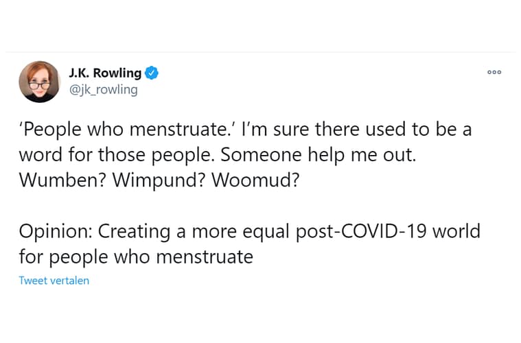 What did JK Rowling Tweet