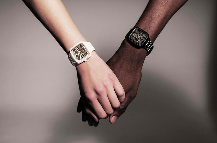 rado true square open heart