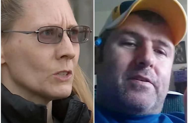 woman finds husband in closet