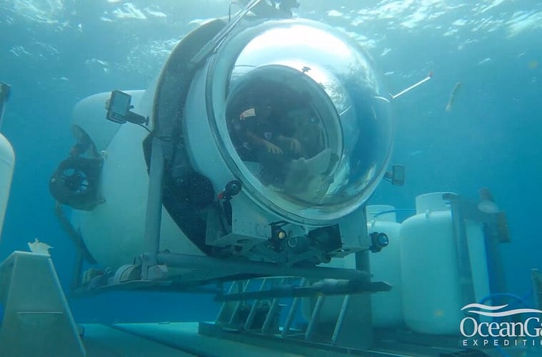 The Ocean Gate submersible on a tourism expedition to explore the wreckage of the Titanic