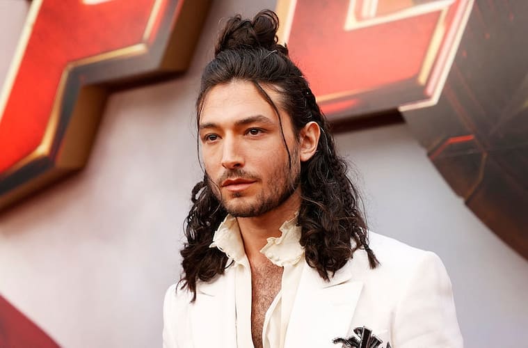 Ezra Miller at 'The Flash' Premiere