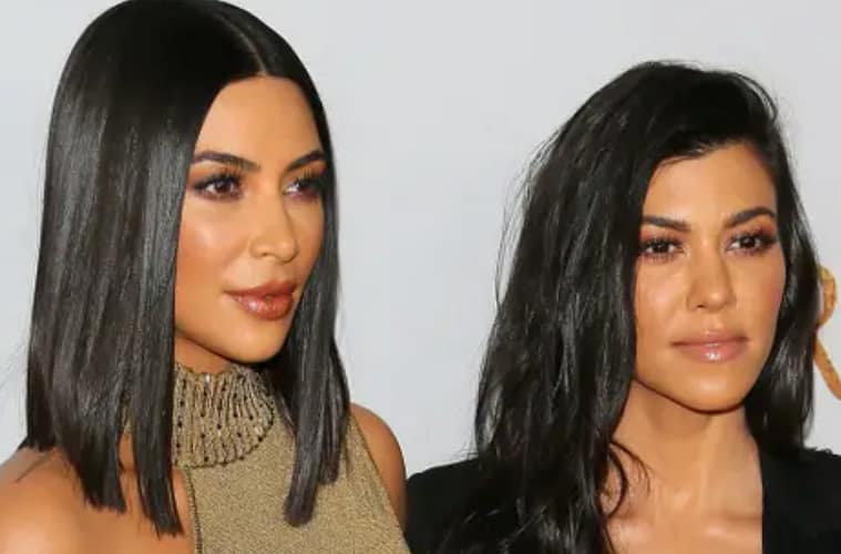 kim and kourtney kardashian