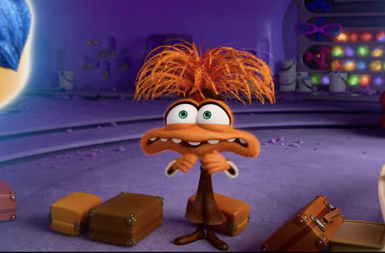 Anxiety voiced by Maya Hawke