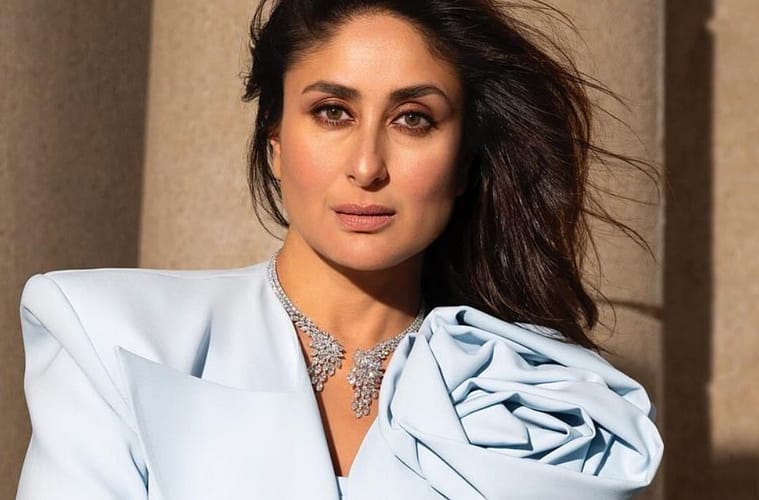 Kareena Kapoor Elegant Blue Outfit Attire to Inaugurate Doha Event