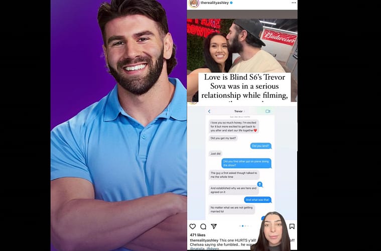 Trevor Love is Blind Girlfriend Texts Exposed Alleged