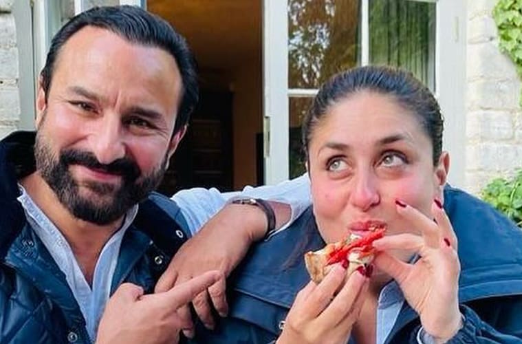 Kareena Kapoor And Saif Ali Khan Kiss