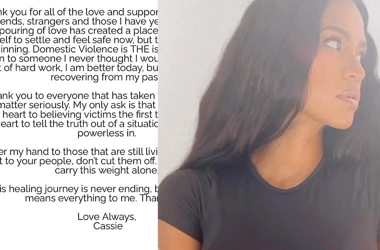 Cassie Statement Breaks Silence Diddy Video