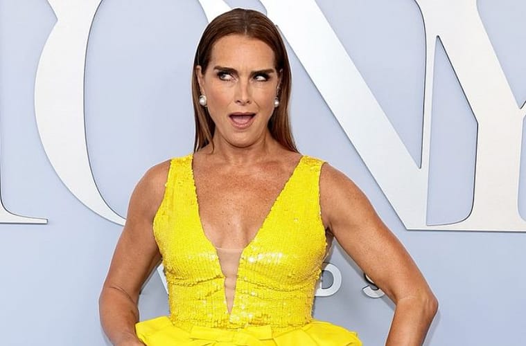 Brooke Shields Crocs 77th Tony Awards Red Carpet Fashion