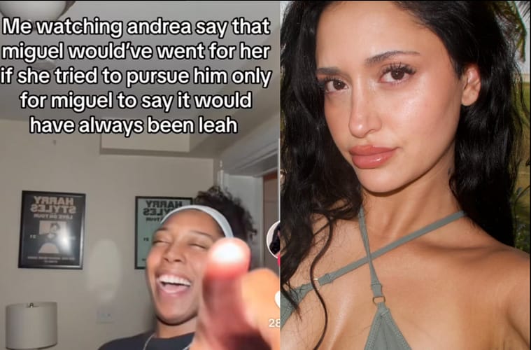 Leah Love Island USA Reposts Exposed
