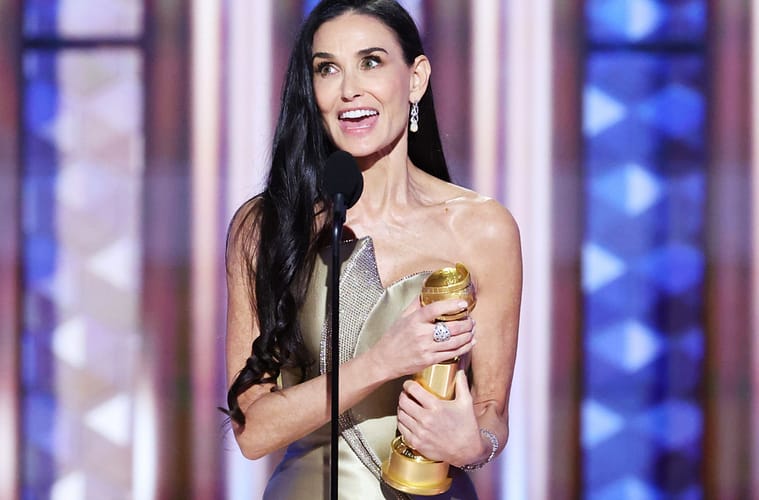 Emma Heming Willis Congratulates Demi Moore on Golden Globe Win