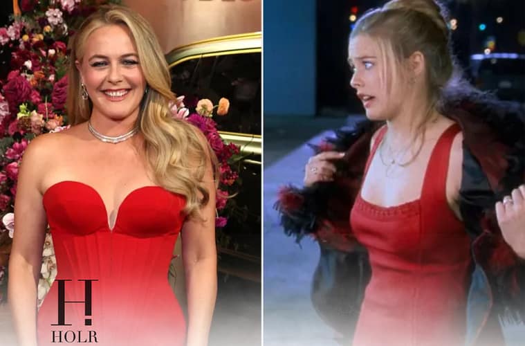Alicia Silverstone Channels Cher Horowitz’s Clueless Red Dress at Golden Globes