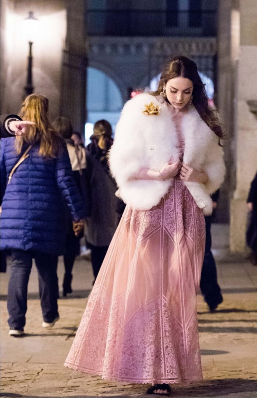 Fallon Carrington at the Louvre in Paris