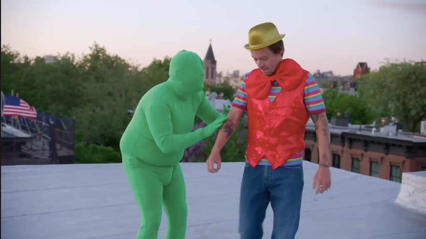 Harry and James on the roof