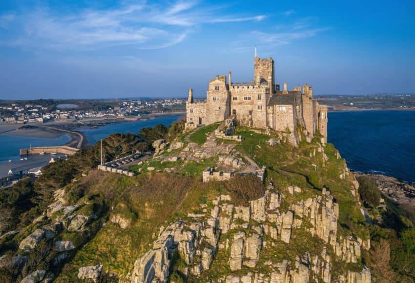 House of Velaryon (House of the Dragon). St. Michael’s Mount in Cornwall, England