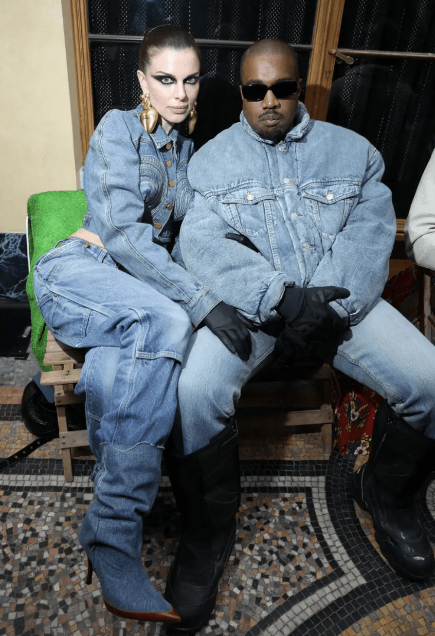 Kanye West and Julia Fox