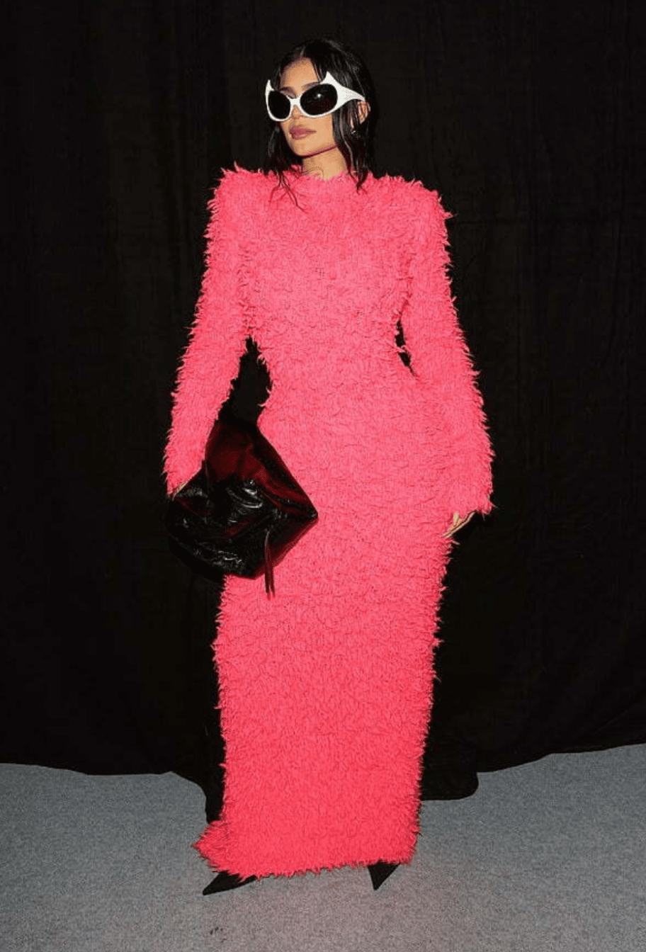 Kylie Jenner wearing Balenciaga in Paris