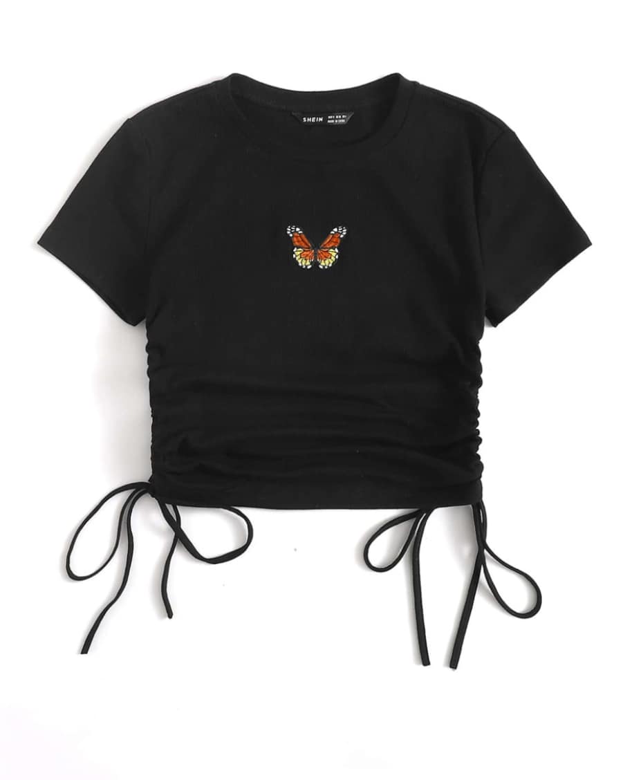 SHEIN butterfly tee