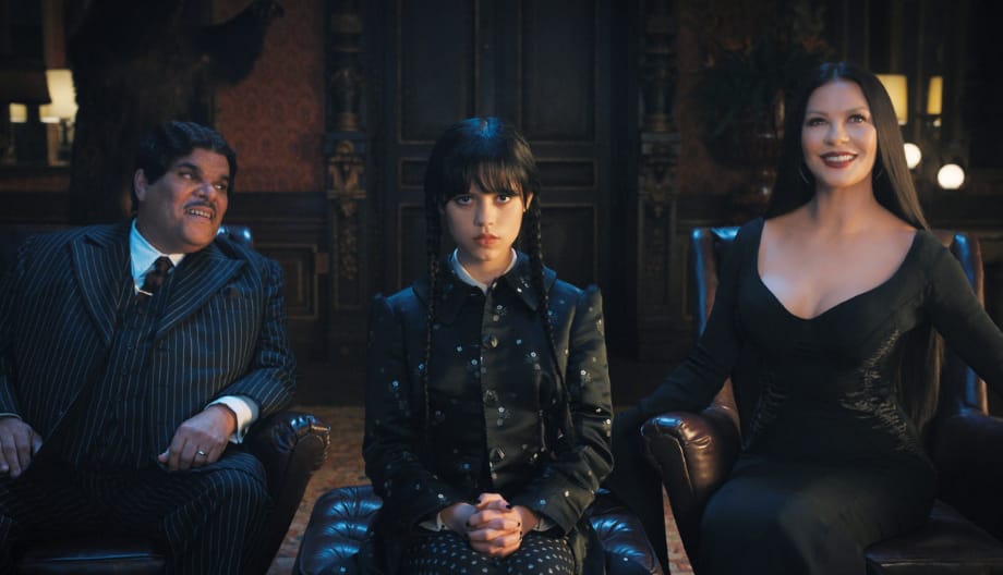 "Wednesday" on Netflix, photo of Catherine Zeta-Jones