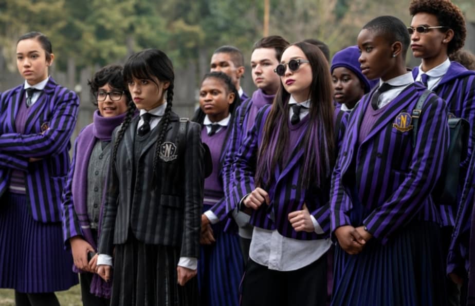 Wednesday at Nevermore, "Wednesday" on Netflix