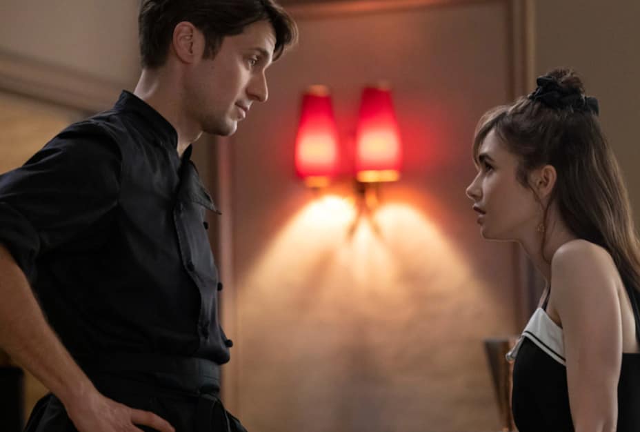 "Emily in Paris" Season 3 on Netflix, Emily and Gabriel