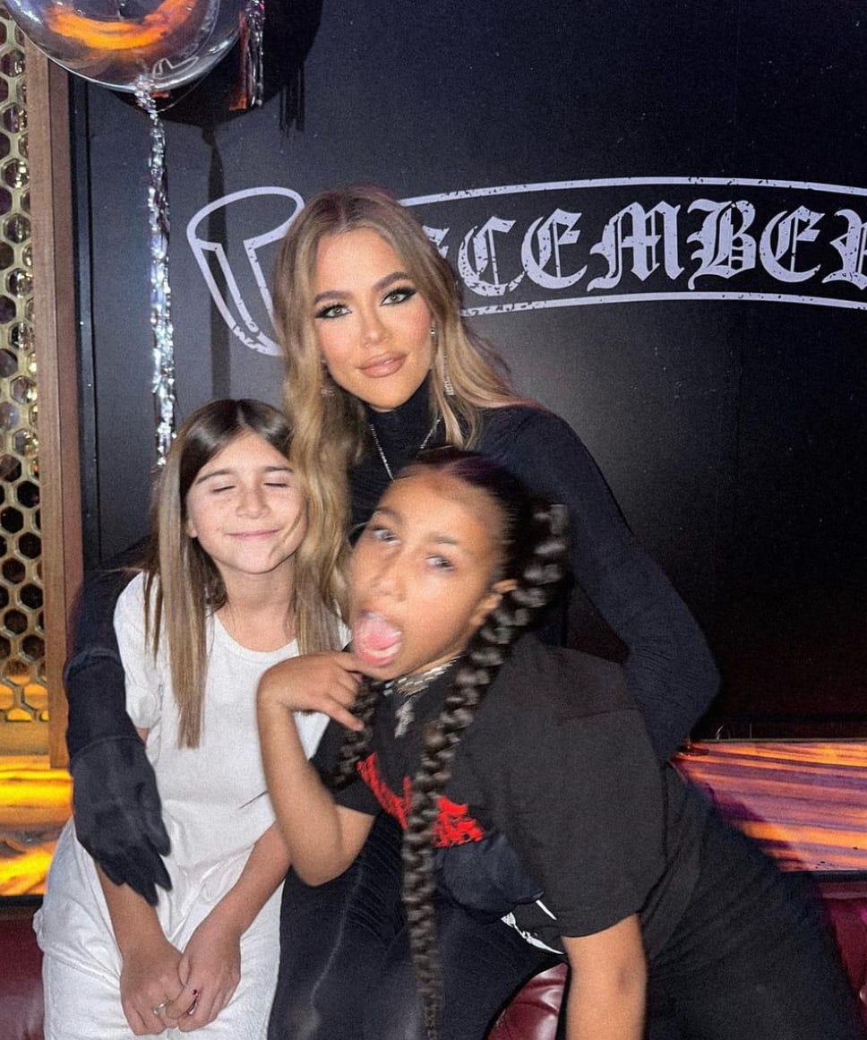 Khloe Kardashian, Penelope Disick and North Kardashian