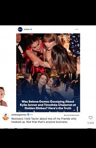 Selena Gomez and Kylie Jenner Drama