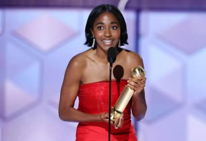 Ayo Edebiri Speaks Up at Press Event