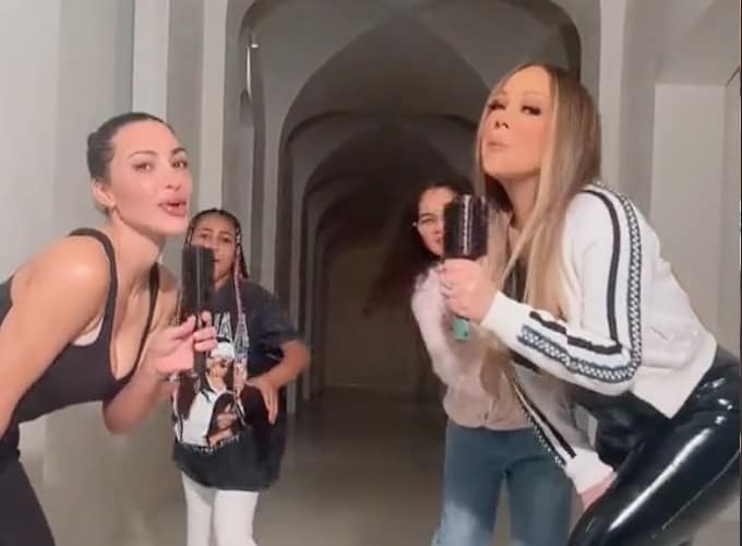 kim kardashian north west mariah carey tiktok