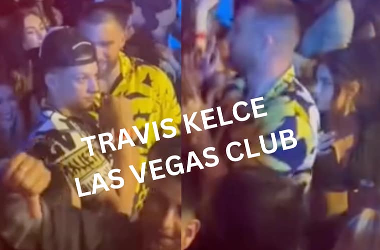 Travis Kelce LAs Vegas Club Video Blonde Girl Rumors