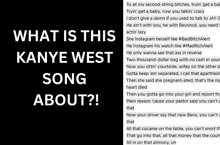 Kanye West Song About Cathy White and Jay Z Allegedly