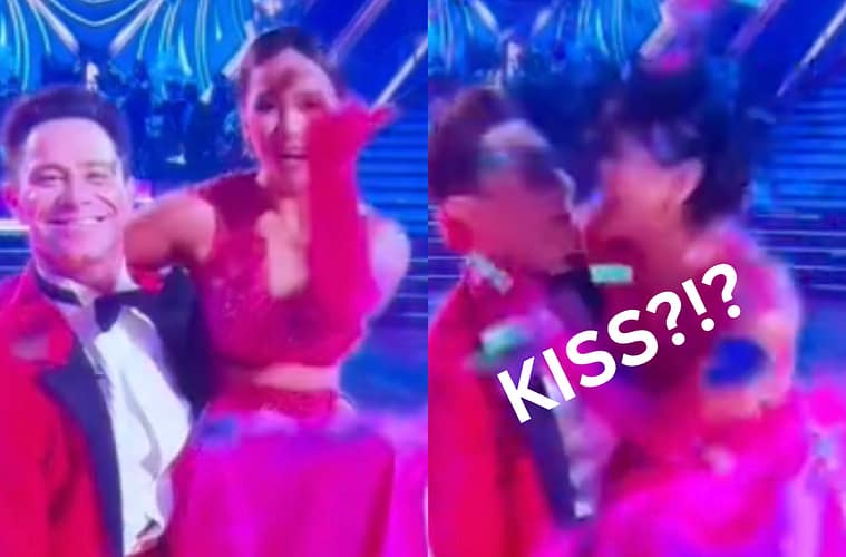 Did Jenn Tran Kiss Sasha Farber on Dancing With The Stars?