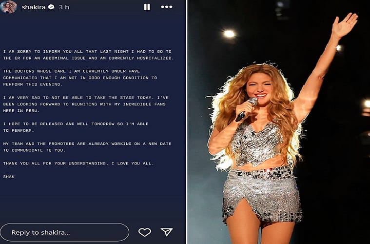 Shakira Addresses Fans After ER Visit