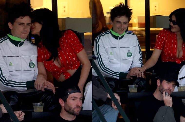 Timothée & Kylie's PDA Moment!