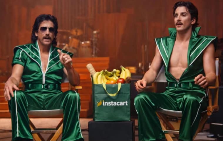 Benson Boone dances with Ben Stiller in Instacart ad